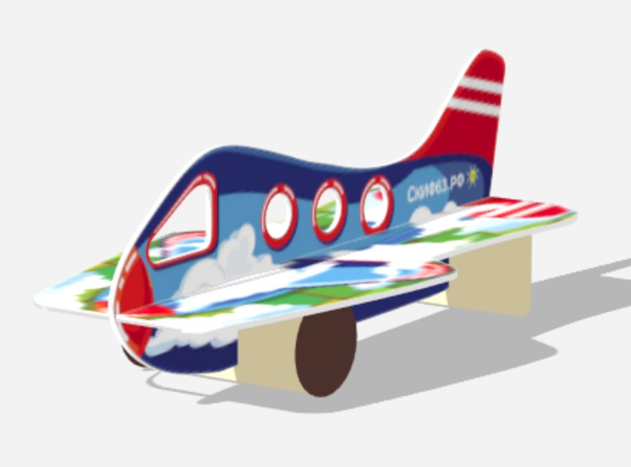 Скамейка детская Самолетик СКИФ МФ 417 Обучение и творчество